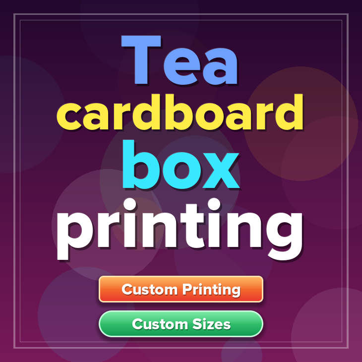 Tea cardboard box printing