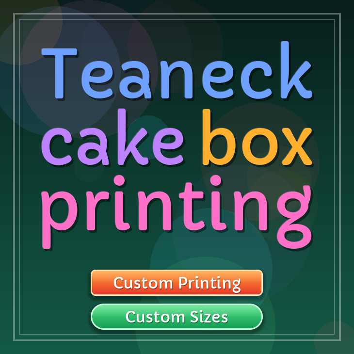 Teaneck cake box printing