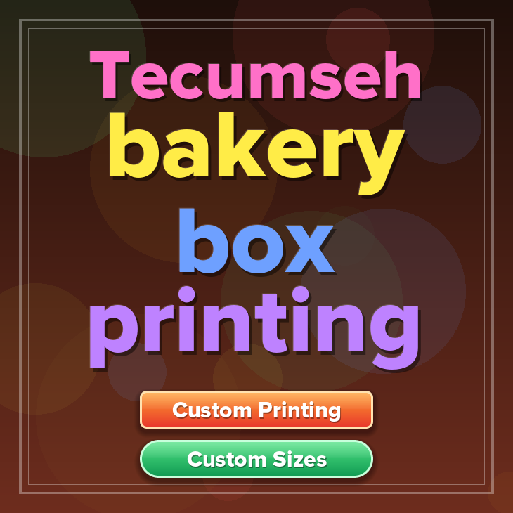 Tecumseh bakery box printing