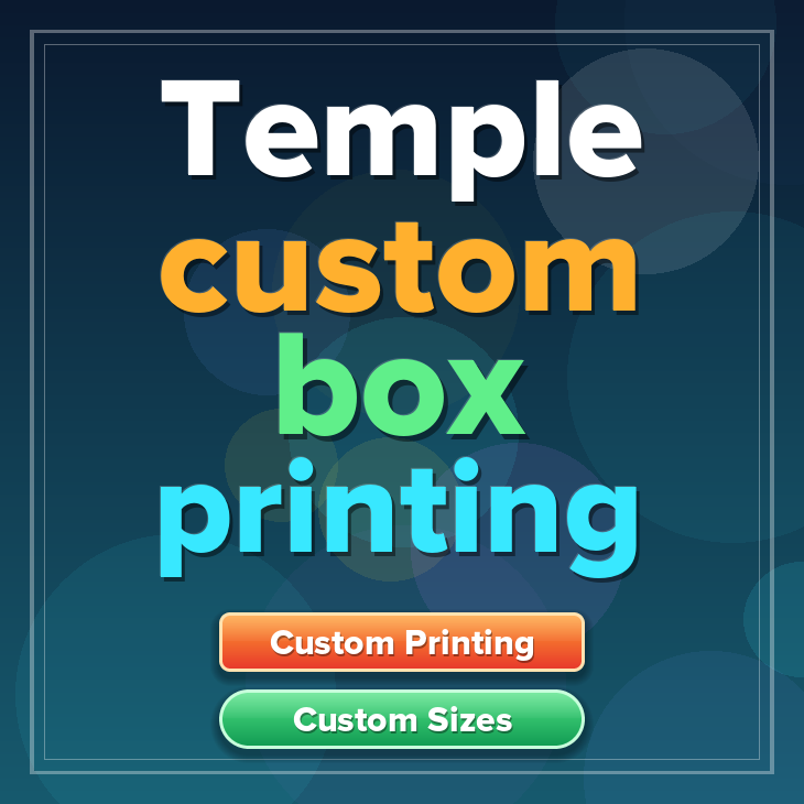 Temple custom box printing