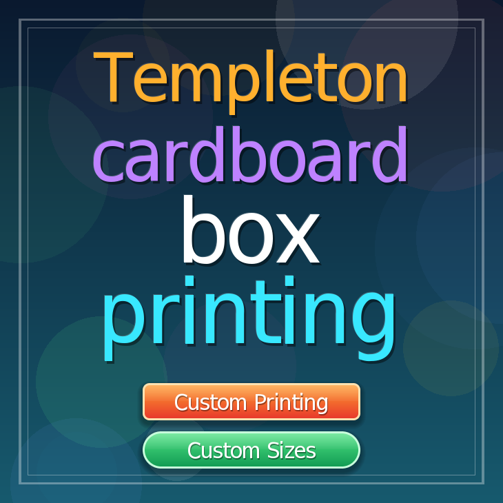 Templeton cardboard box printing
