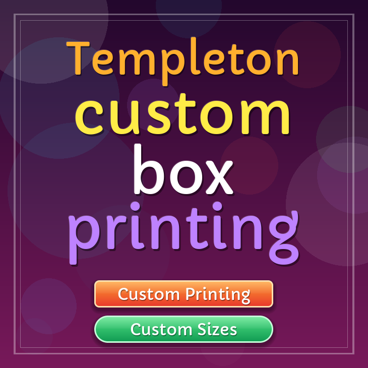 Templeton custom box printing