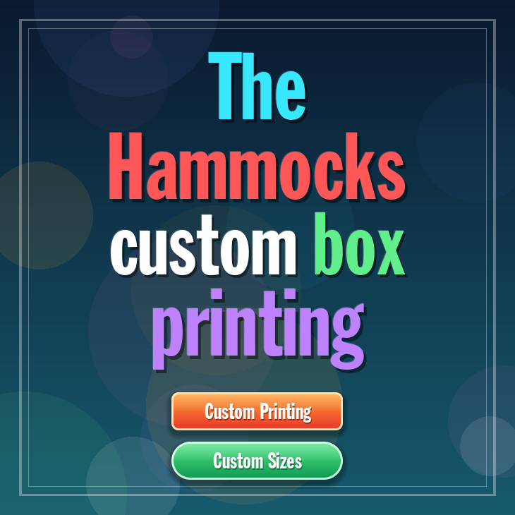The Hammocks custom box printing
