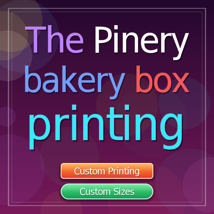 The Pinery bakery box printing