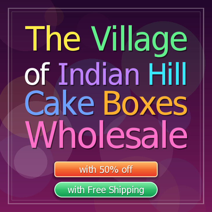 The Village Of Indian Hill cake boxes