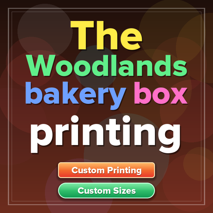 The Woodlands bakery box printing