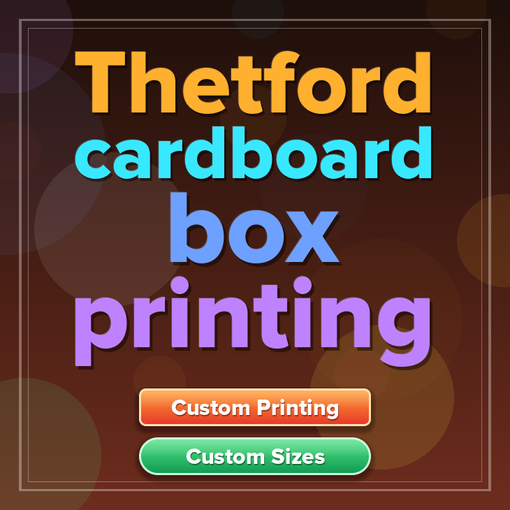 Thetford cardboard box printing
