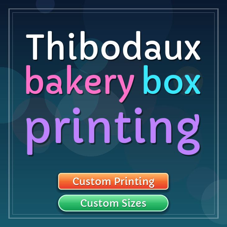 Thibodaux bakery box printing