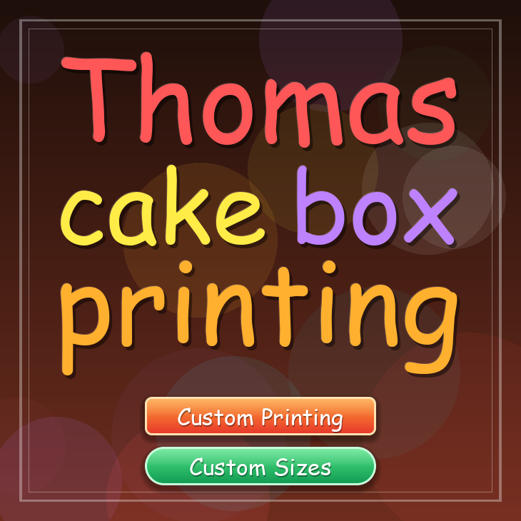 Thomas cake box printing