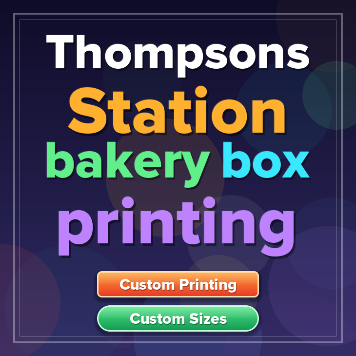Thompsons Station bakery box printing