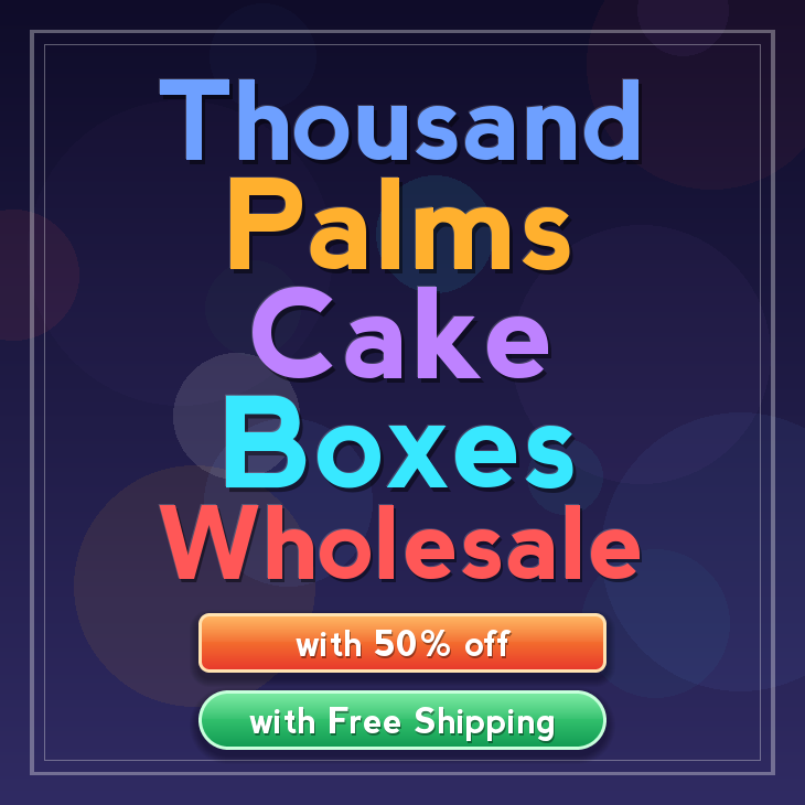 Thousand Palms cake boxes