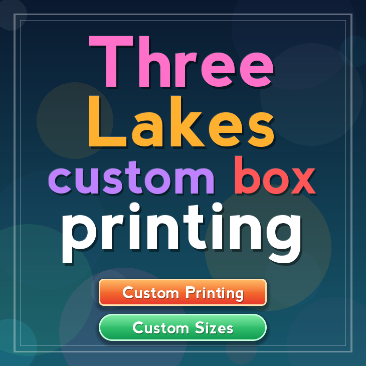 Three Lakes custom box printing