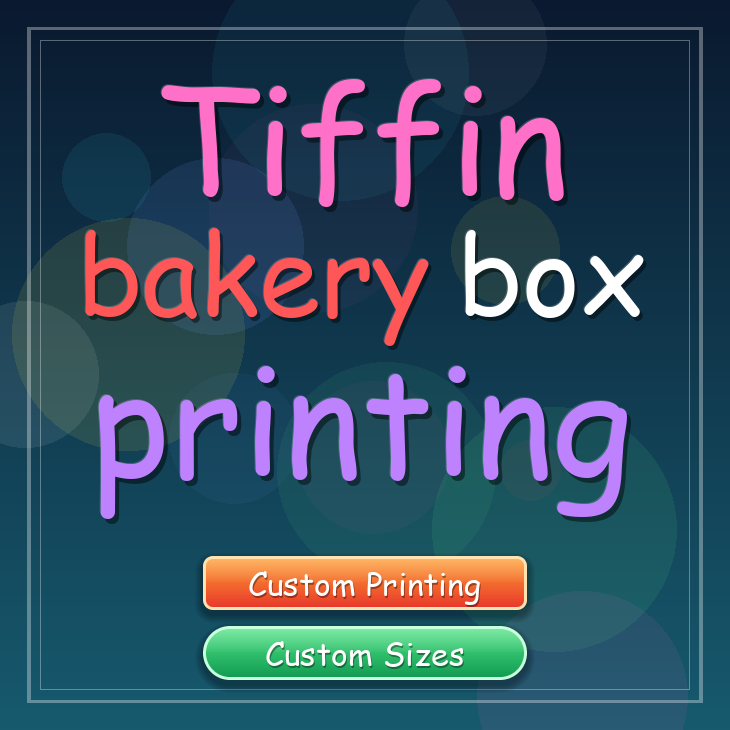 Tiffin bakery box printing
