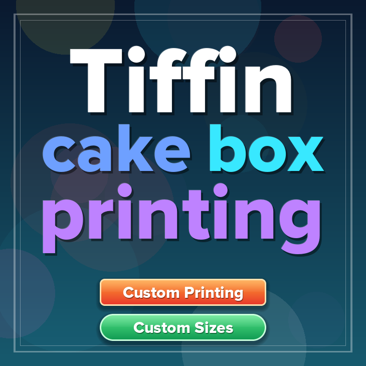 Tiffin cake box printing