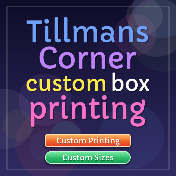 Tillmans Corner custom box printing