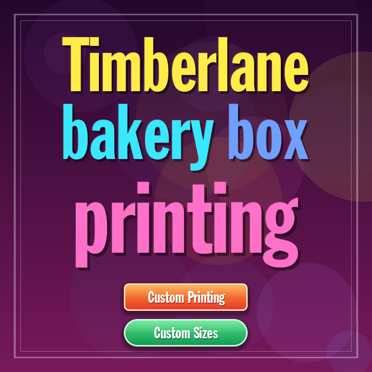 Timberlane bakery box printing