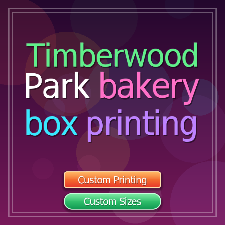 Timberwood Park bakery box printing