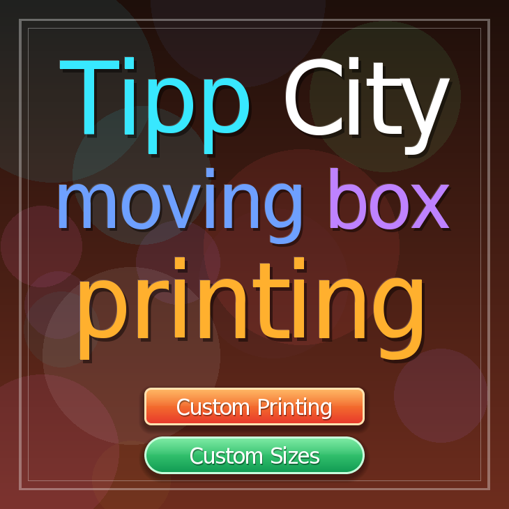 Tipp City moving box printing