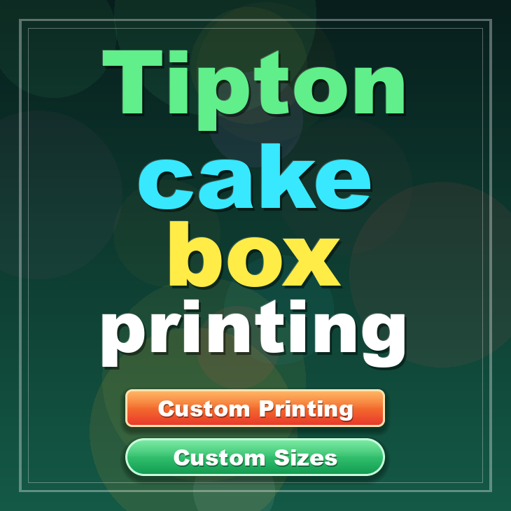 Tipton cake box printing