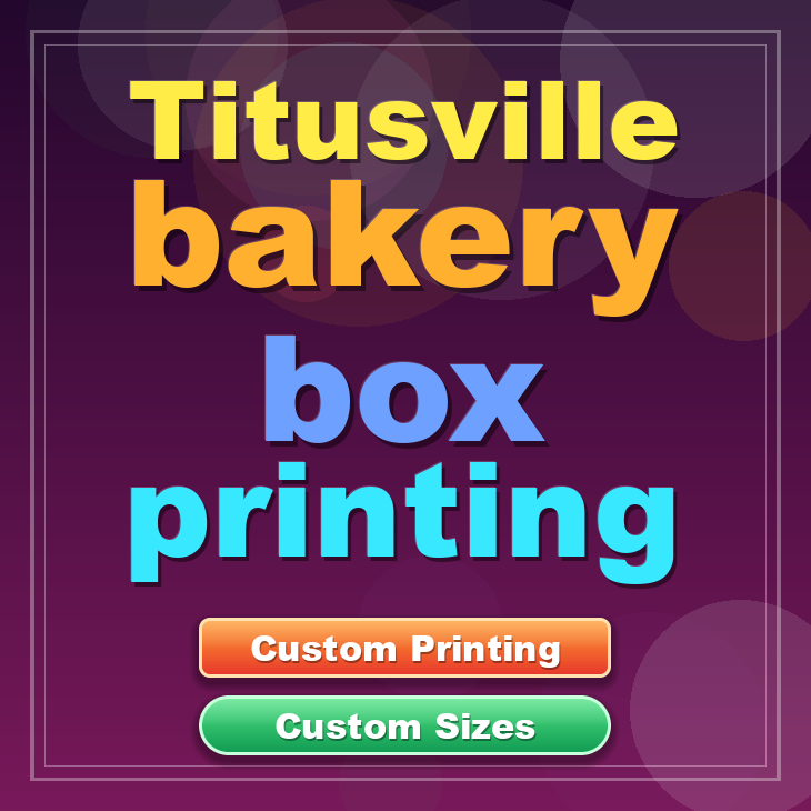 Titusville bakery box printing