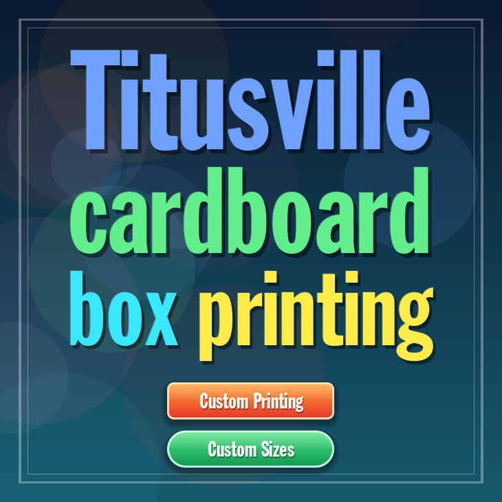 Titusville cardboard box printing