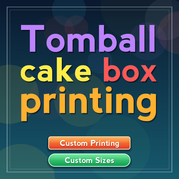 Tomball cake box printing