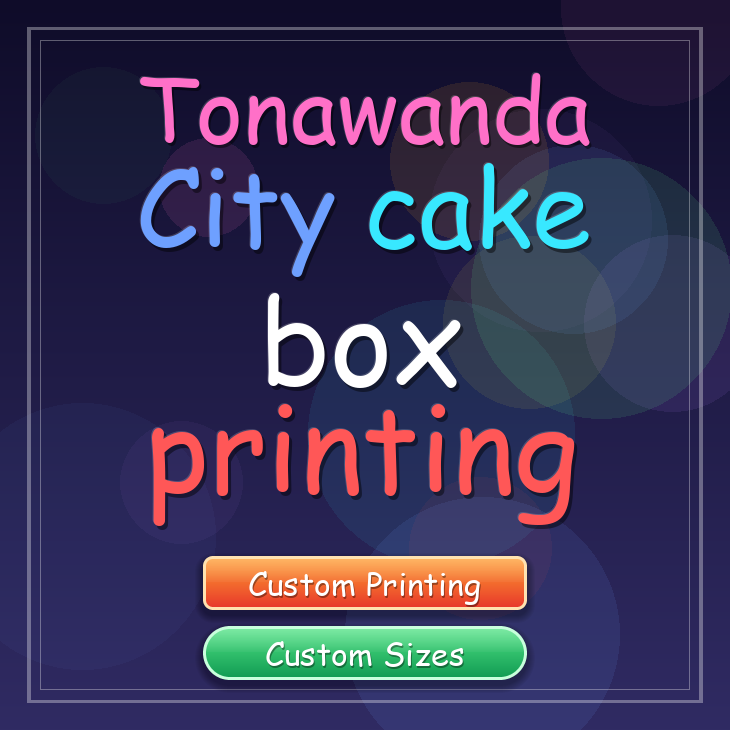 Tonawanda city cake box printing