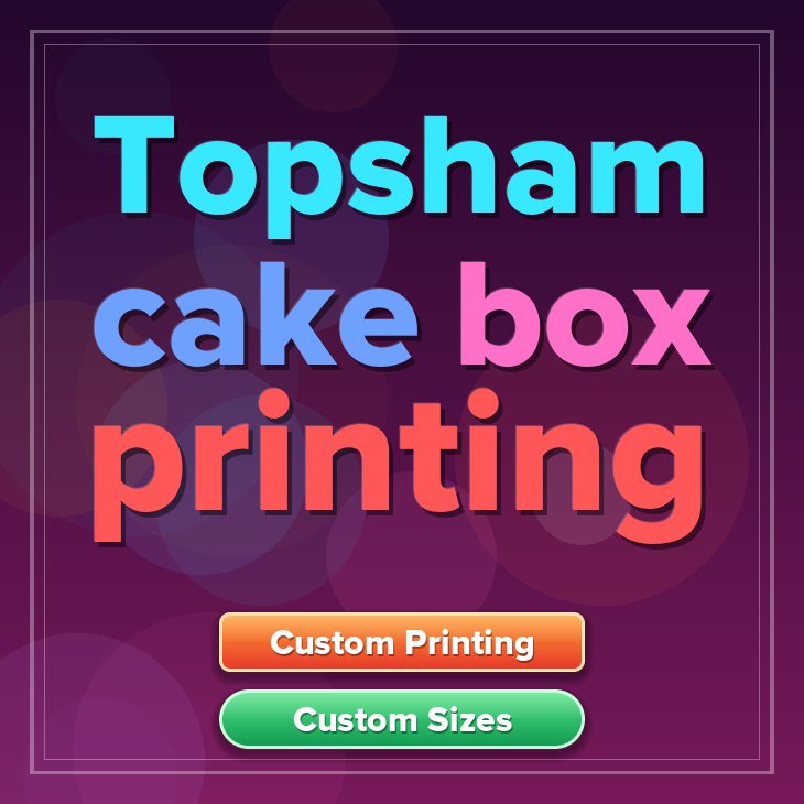 Topsham cake box printing