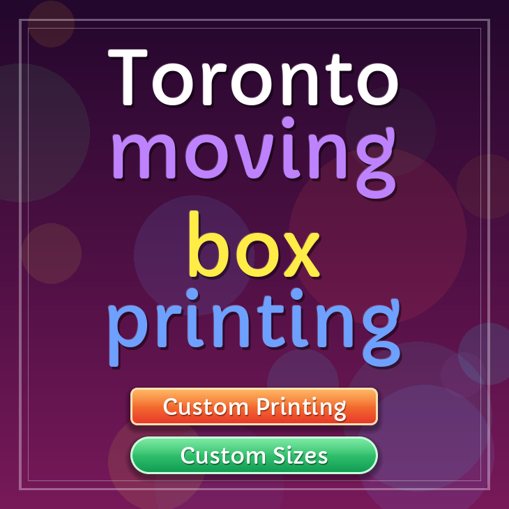Toronto moving box printing