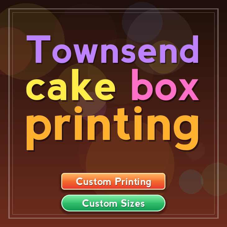 Townsend cake box printing
