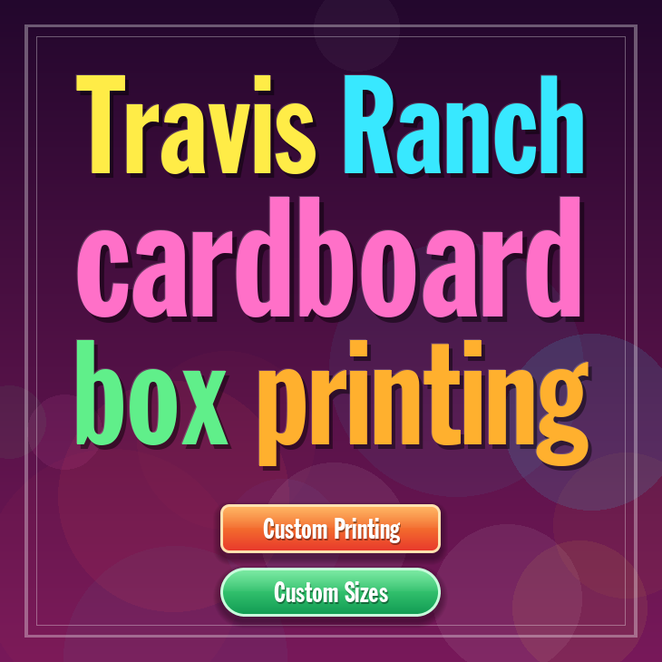 Travis Ranch cardboard box printing