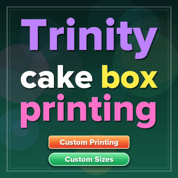 Trinity cake box printing