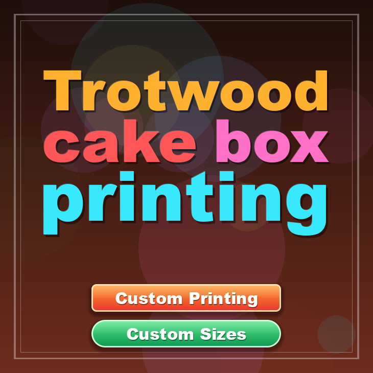 Trotwood cake box printing
