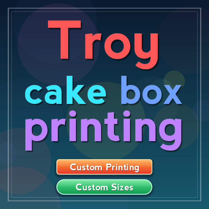 Troy cake box printing