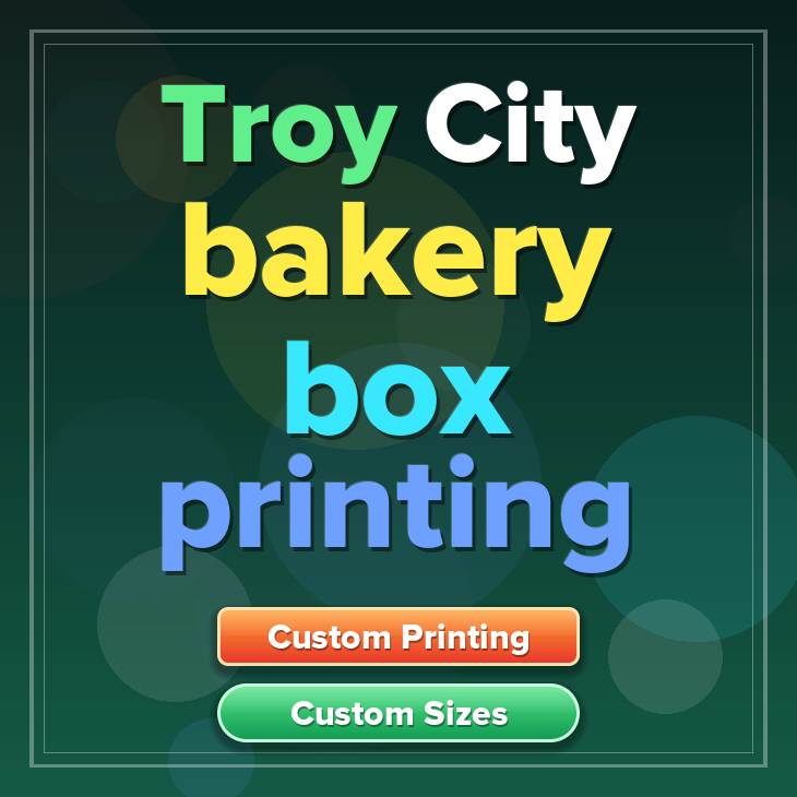 Troy City bakery box printing