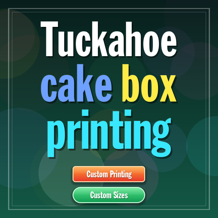 Tuckahoe cake box printing