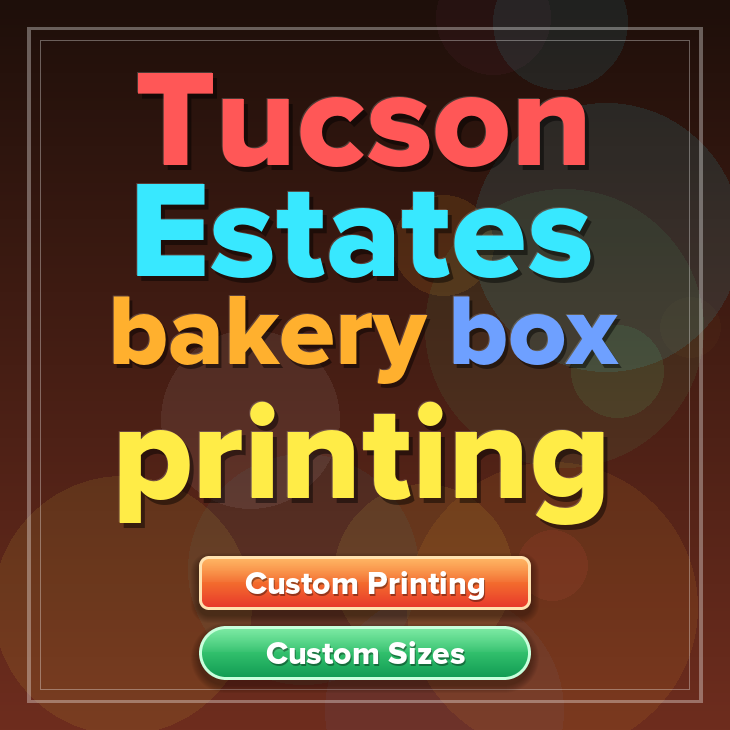 Tucson Estates bakery box printing