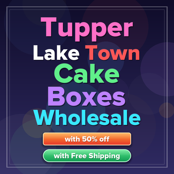 Tupper Lake Town cake boxes