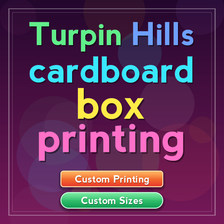 Turpin Hills cardboard box printing
