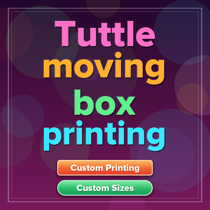 Tuttle moving box printing