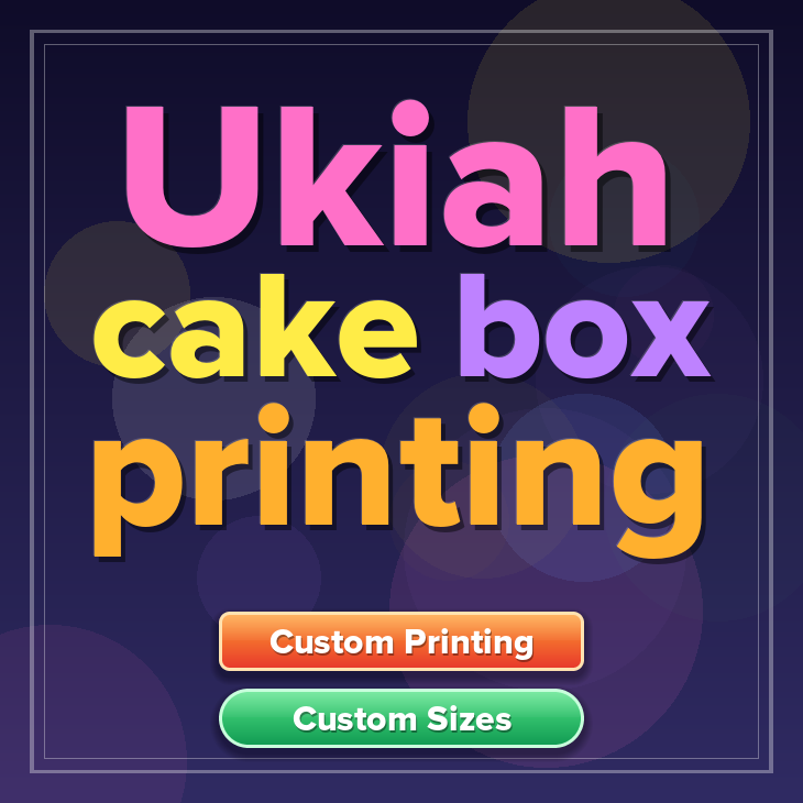 Ukiah cake box printing