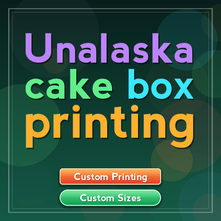 Unalaska cake box printing