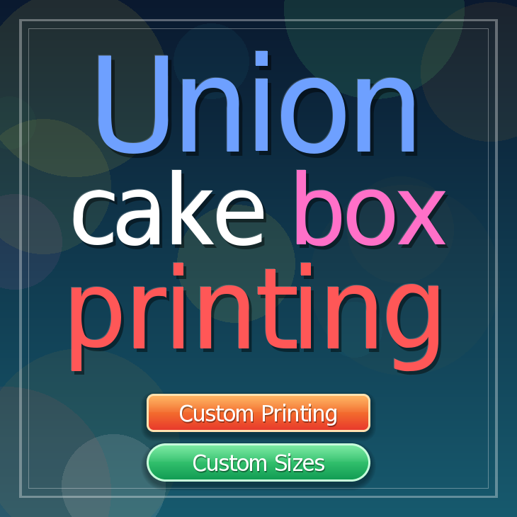 Union cake box printing