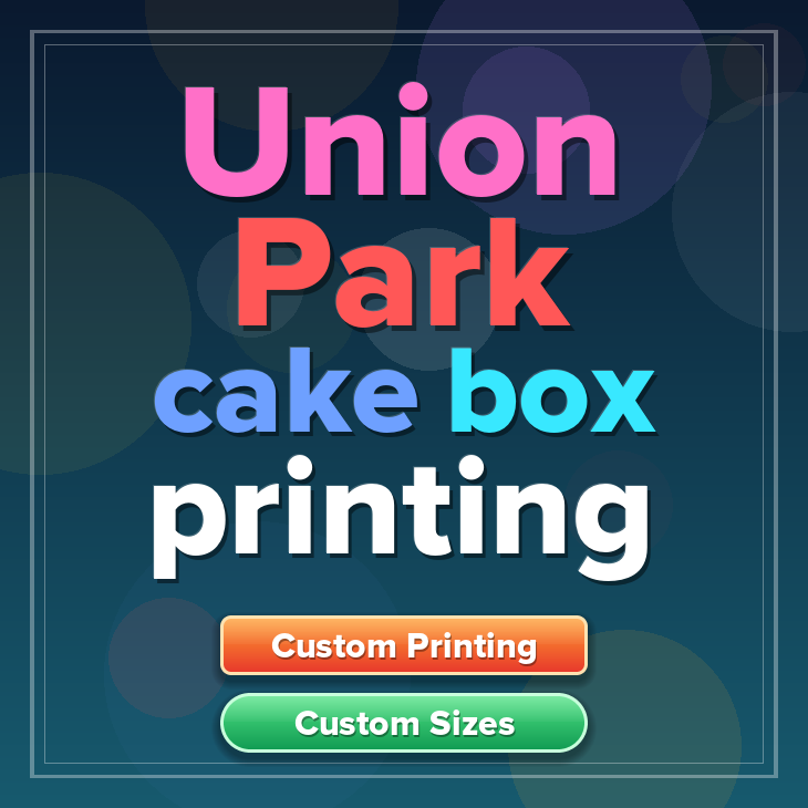 Union Park cake box printing