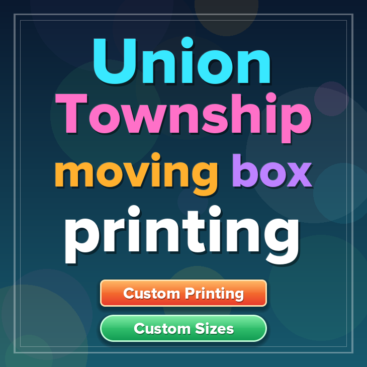 Union Township moving box printing