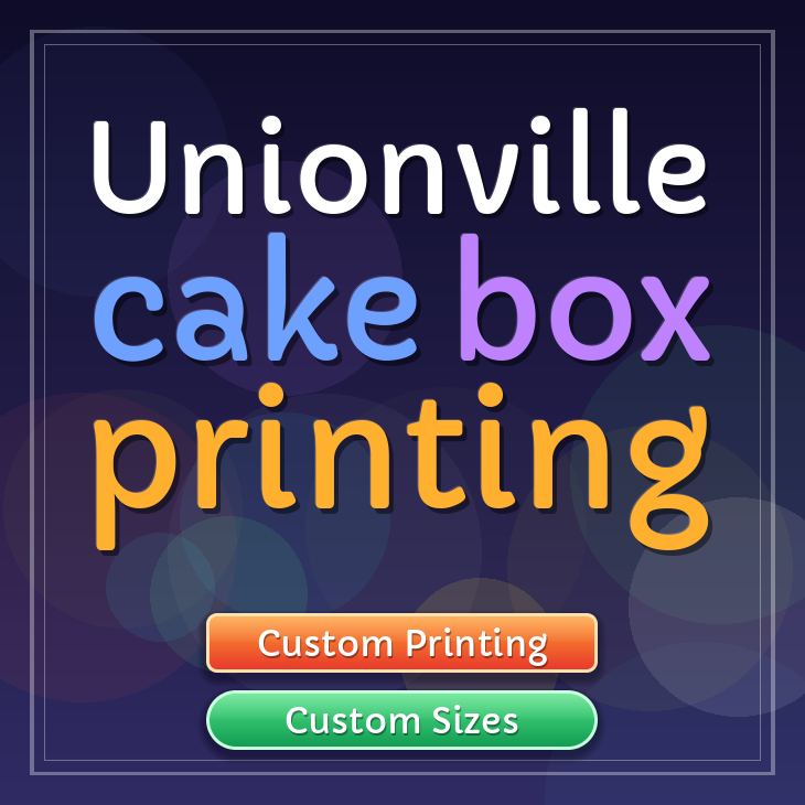 Unionville cake box printing