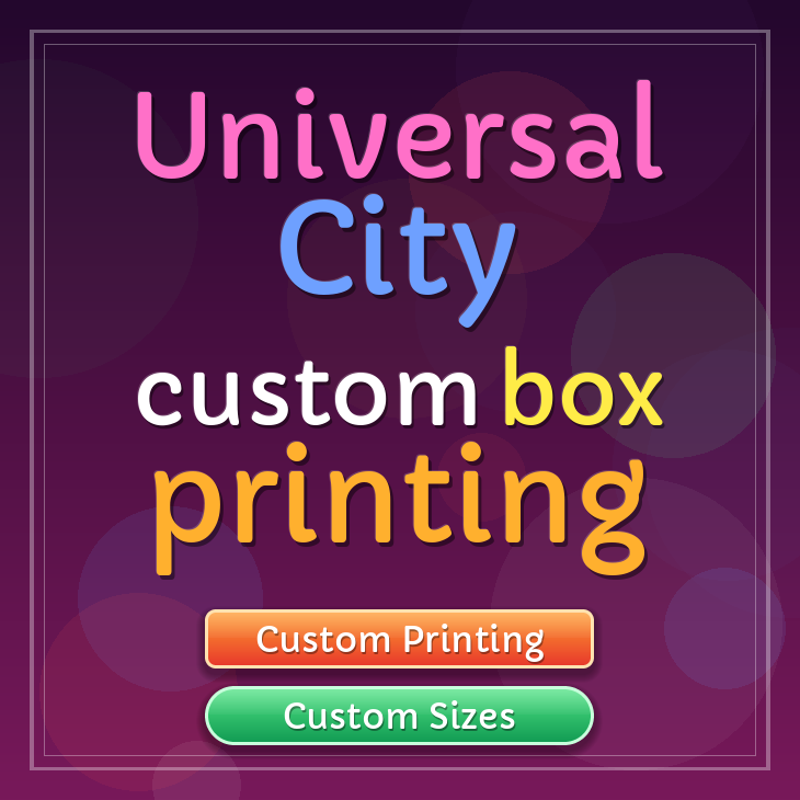 Universal City custom box printing