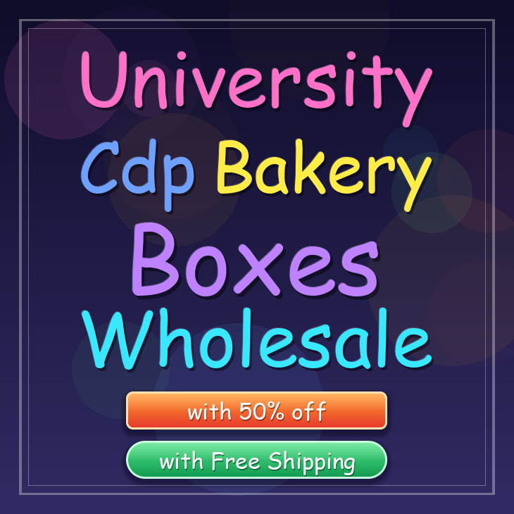University Cdp bakery boxes