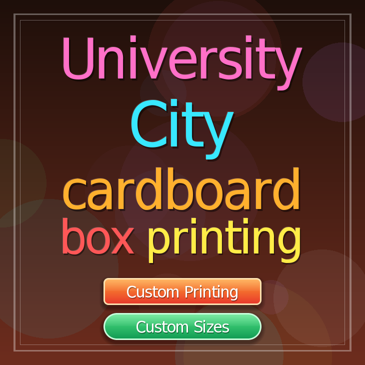 University City cardboard box printing