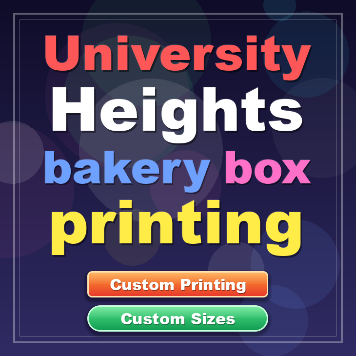 University Heights bakery box printing